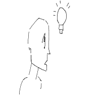 light bulb moment drawing by hahahaaaa in Artbitrator