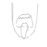 tip of tongue drawing by hahahaaaa in Artbitrator