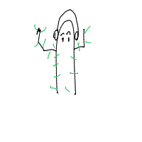 dancing cactus drawing by vanshika in Artbitrator