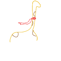 giraffe with scarf drawing by guest-psa0yhrxn in Artbitrator
