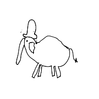 elephant with a hat drawing by moviebro in Artbitrator