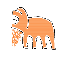 lion roaring drawing by srush in Artbitrator