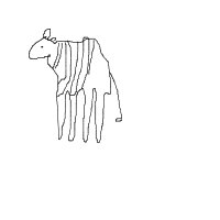 zebra drawing by srush in Artbitrator
