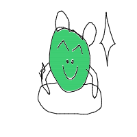 happy frog drawing by purplebear66001 in Artbitrator