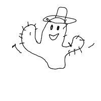 dancing cactus drawing by livyloo in Artbitrator
