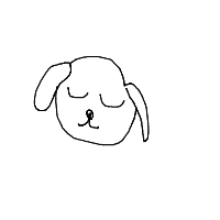 sleepy dog drawing by kfoxchicken in Artbitrator