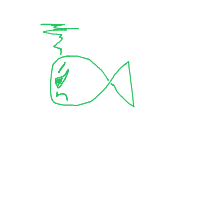 grumpy fish drawing by kfoxchicken in Artbitrator