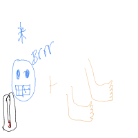 cold feet drawing by lory in Artbitrator