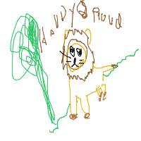 proud lion drawing by kittyktmine in Artbitrator