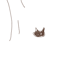 sleeping cat drawing by sydneybhunter in Artbitrator