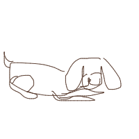 sleepy dog drawing by sydneybhunter in Artbitrator
