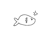grumpy fish drawing by thunderbyx in Artbitrator