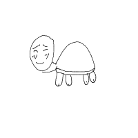 shy turtle drawing by thunderbyx in Artbitrator