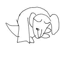 sleepy dog drawing by mancposter in Artbitrator