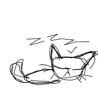 sleeping cat drawing by riri_omg in Artbitrator
