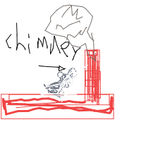 house with chimney drawing by riri_omg in Artbitrator