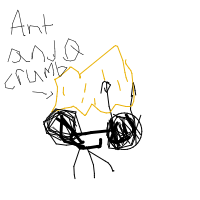 ant carrying giant crumb drawing by riri_omg in Artbitrator