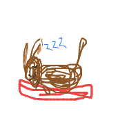 sleepy dog drawing by enisin in Artbitrator