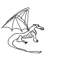 dragon drawing by jast99 in Artbitrator
