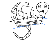 kraken drawing by jast99 in Artbitrator