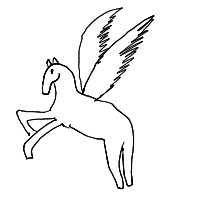 pegasus drawing by jast99 in Artbitrator